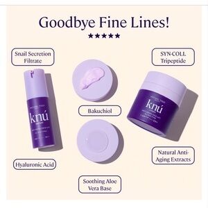 MICHAEL TODD BEAUTY NWT Knú Ageless DuoANTI-AGING SERUM AND CREAM with LE BAG💜